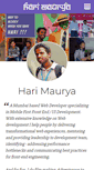 Mobile Screenshot of harimaurya.com